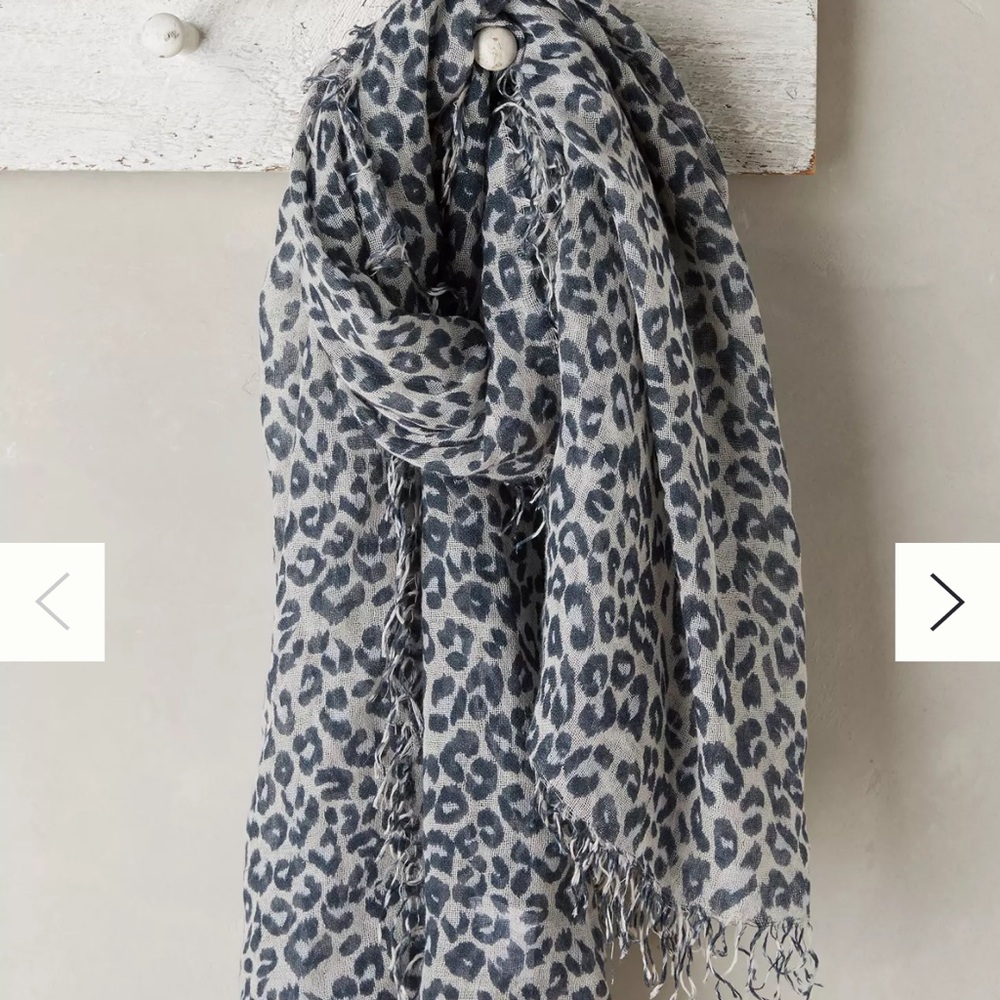 Anthropology spotted cashmere scarf